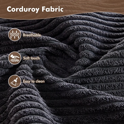 OVthtIOS Boneless Chaise Lounge,Luxurious Faux Fur, No Assembly Required