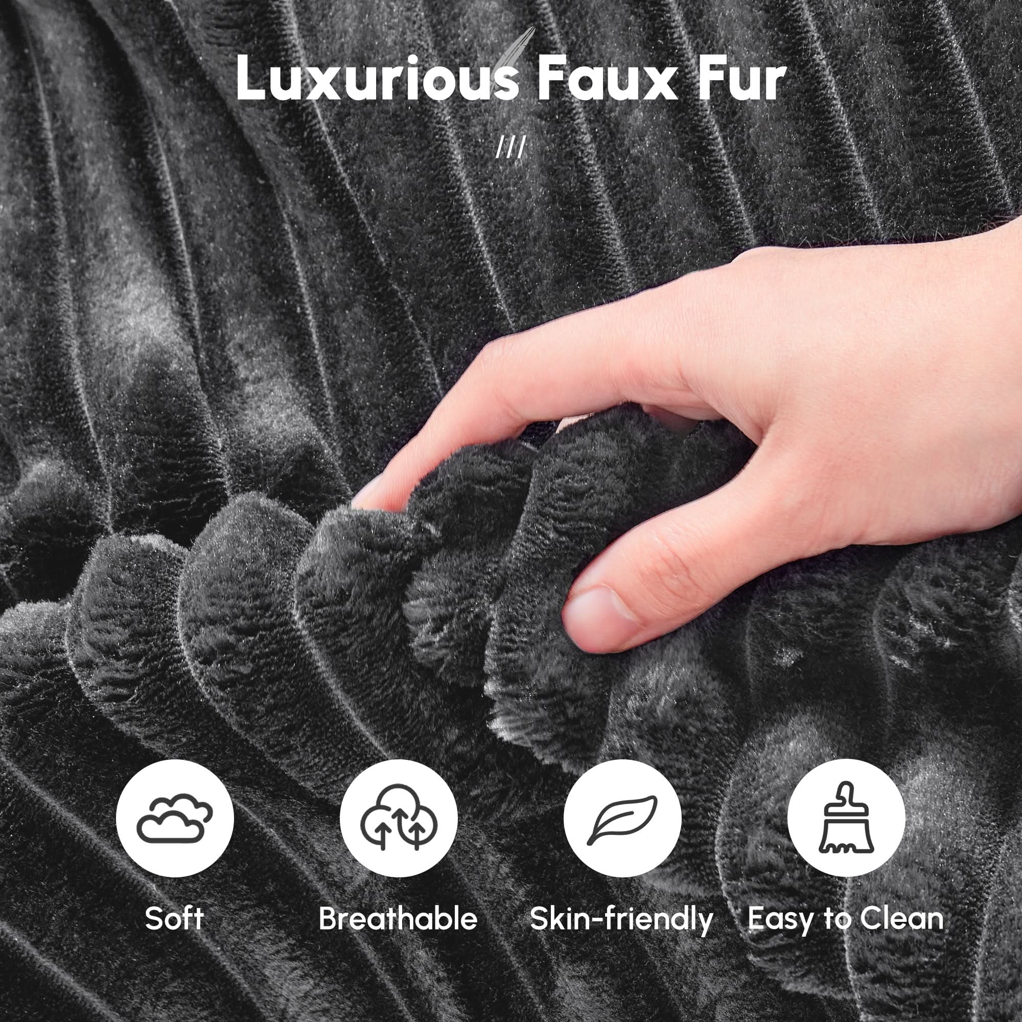 OVthtIOS Boneless Chaise Lounge,Luxurious Faux Fur, No Assembly Required