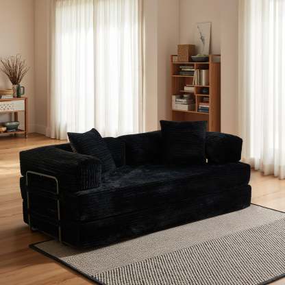 Ovthtios 80" Convertible Modular Sofa Bed