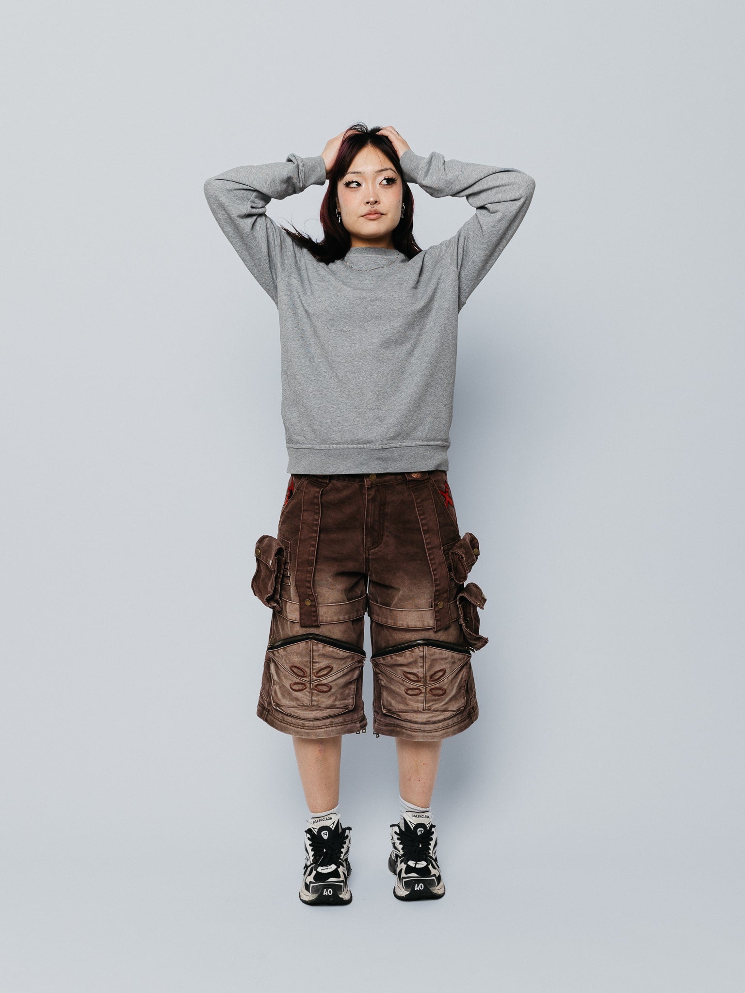 "ACADEMY" Cargo Pants Brown