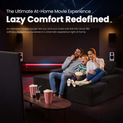 OVIthtOS 81" Boneless Sofa, Sleeper Couch, No Assembly Required