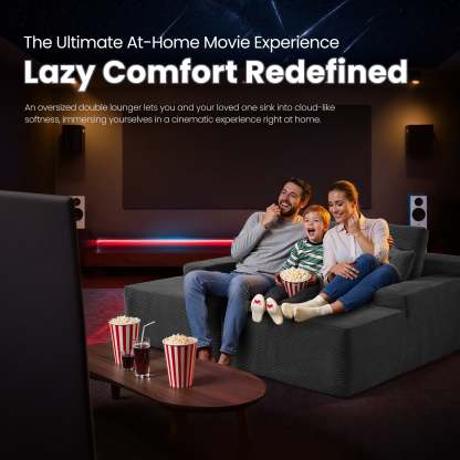 OVIthtOS 81" Boneless Sofa, Sleeper Couch, No Assembly Required