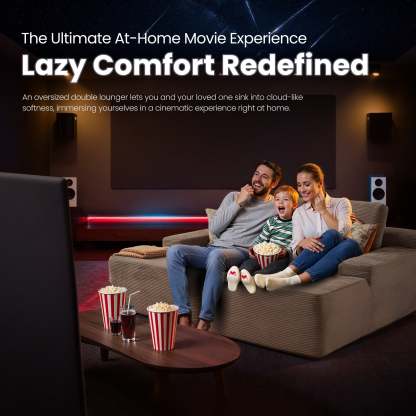 OVIthtOS 81" Boneless Sofa, Sleeper Couch, No Assembly Required