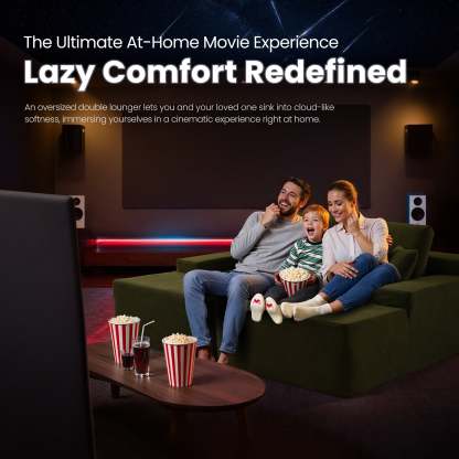 OVIthtOS 81" Boneless Sofa, Sleeper Couch, No Assembly Required