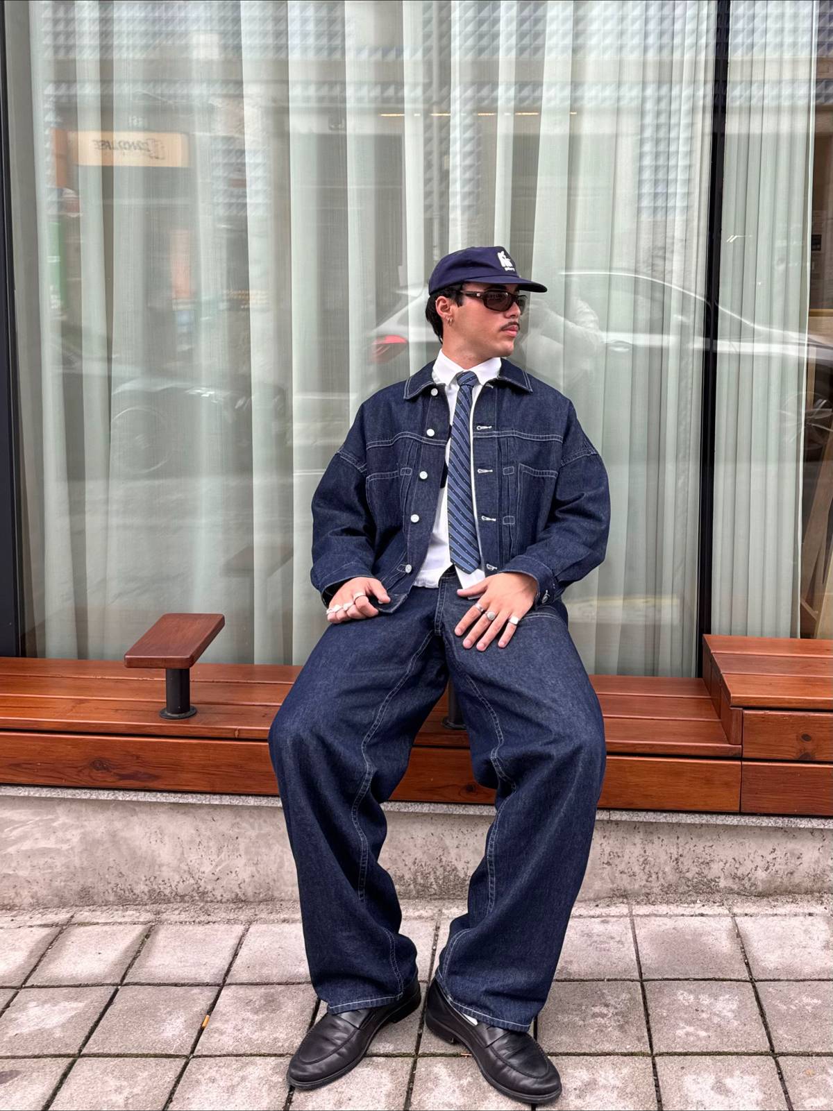 Casual Denim Jacket Tracksuit