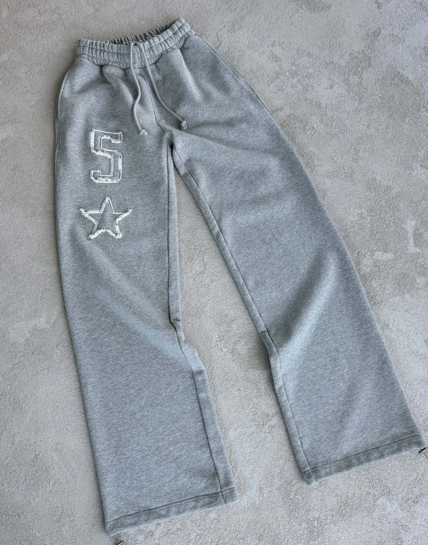 Baggy Grey Star Sweatpants