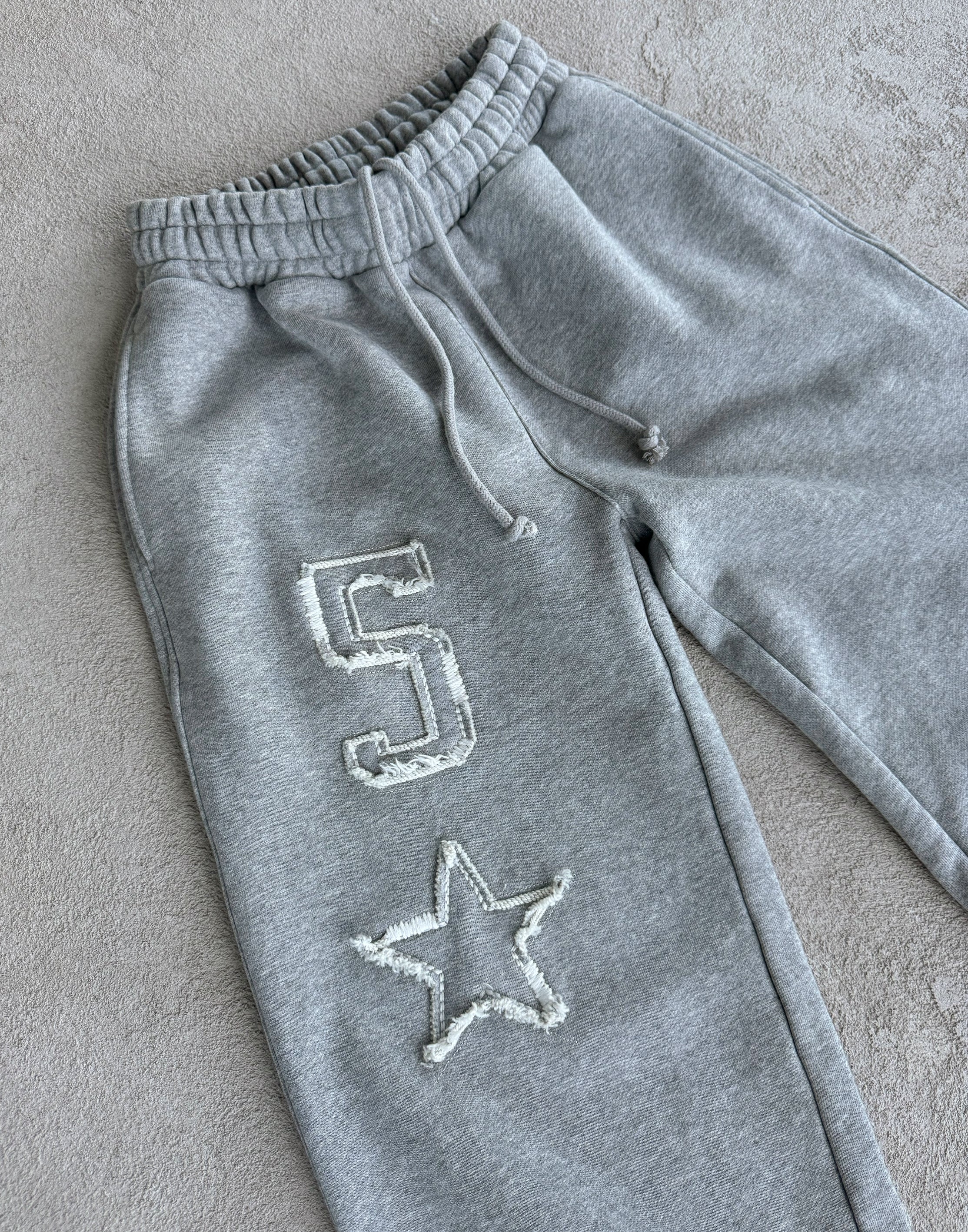 Baggy Grey Star Sweatpants