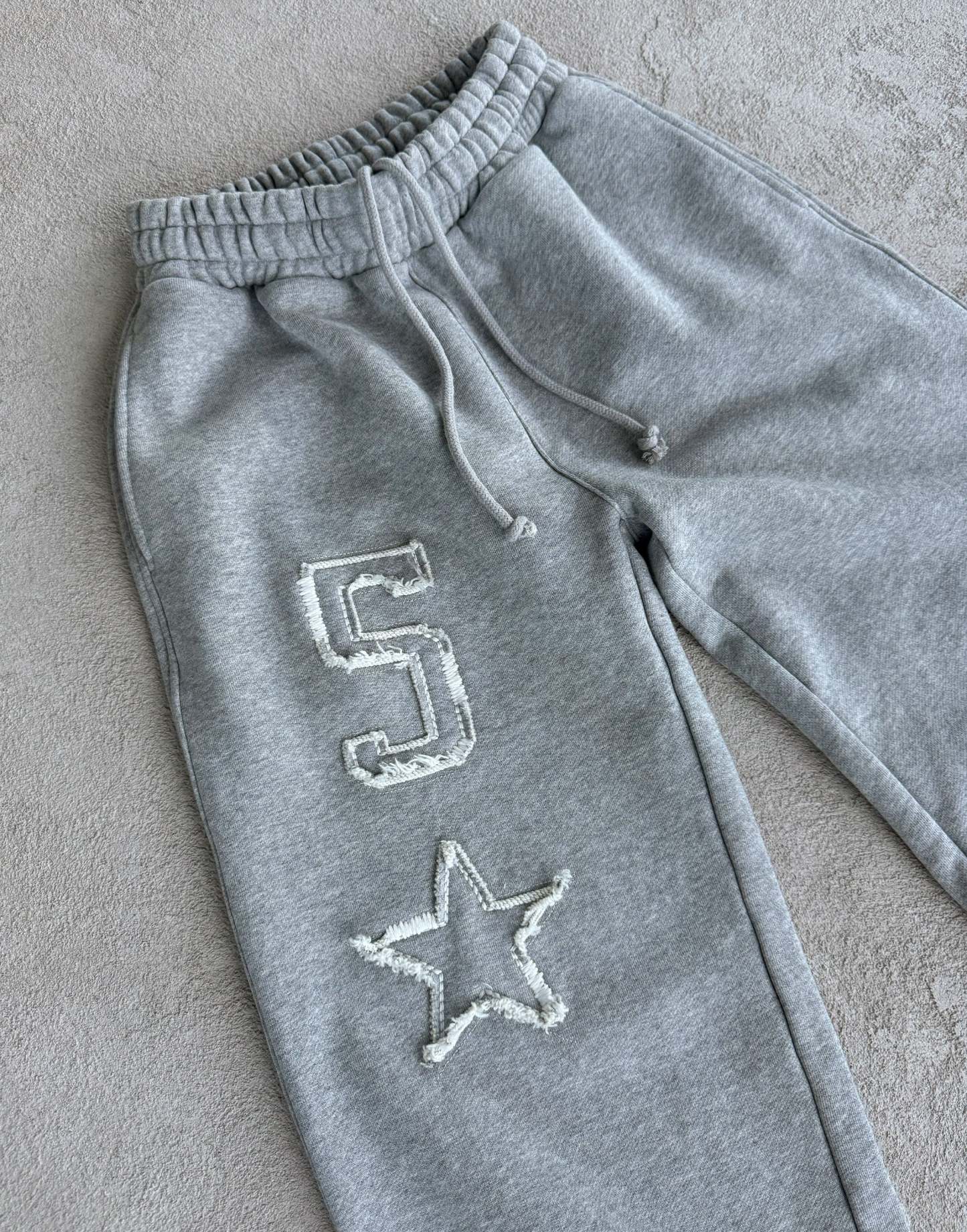 Baggy Grey Star Sweatpants