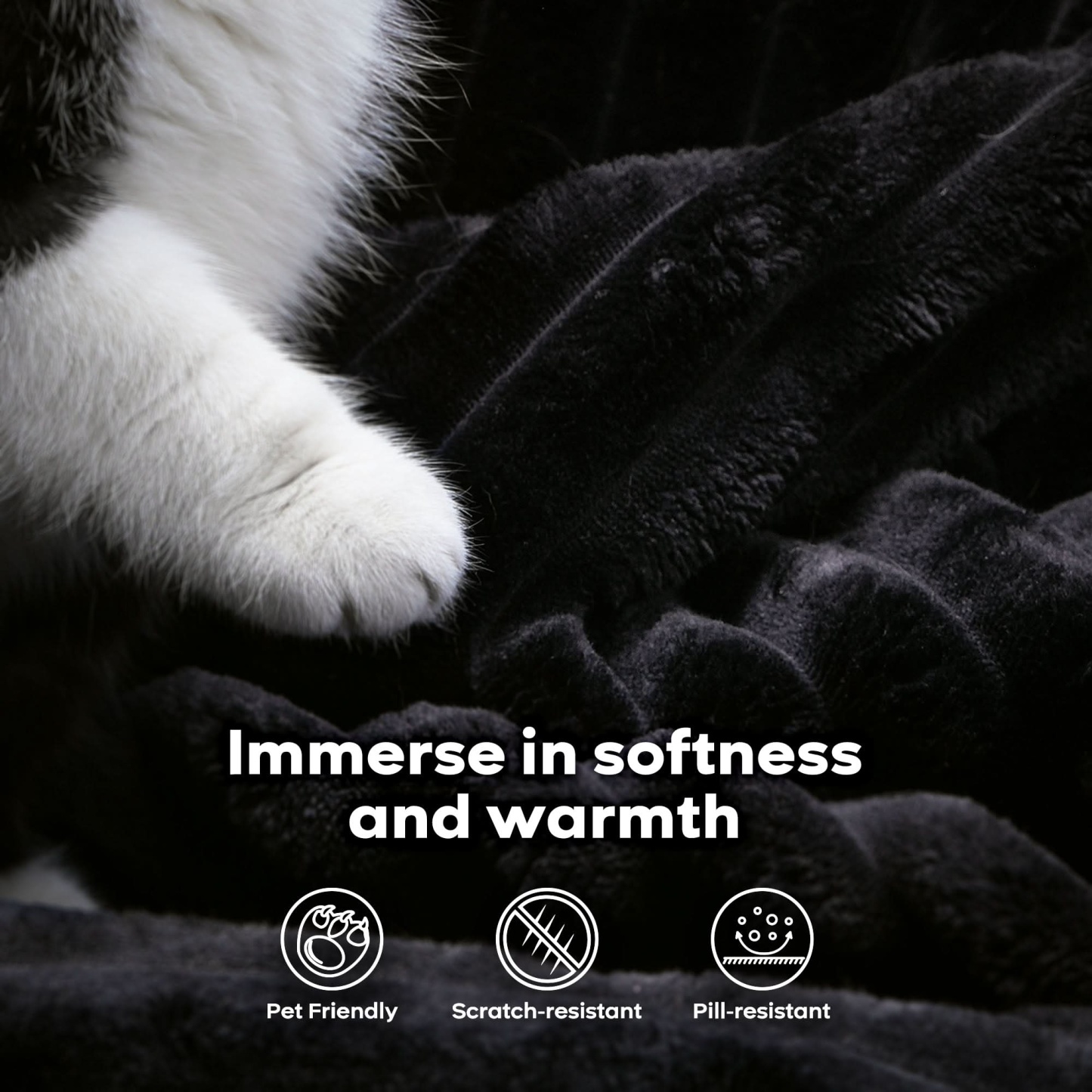 OVIthtOS Living Room Modular Couch Ottoman, 1 Wale Plush Corduroy Fabric