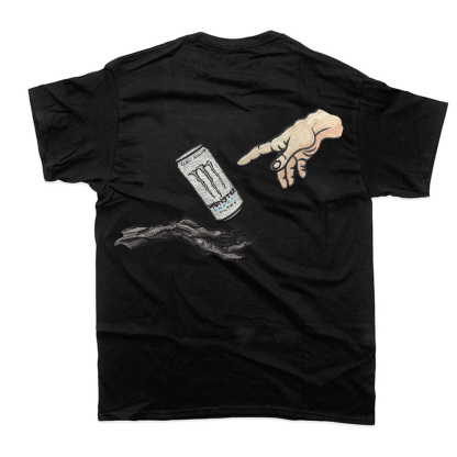 Gym | Holy Pump by White & Black Monster printed T-shirt