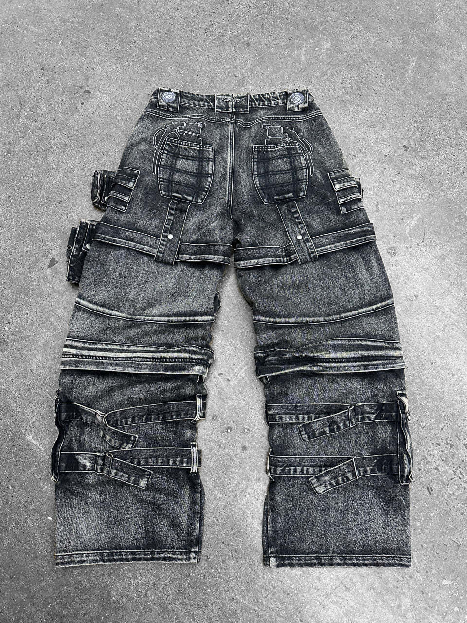 "ACADEMY" Cargo Pants Black