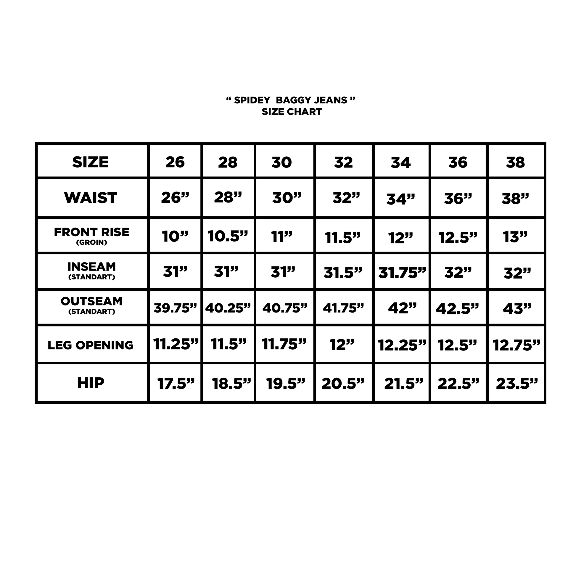 "SPIDEY SOCIETY" WASH BAGGY DENIM JEANS