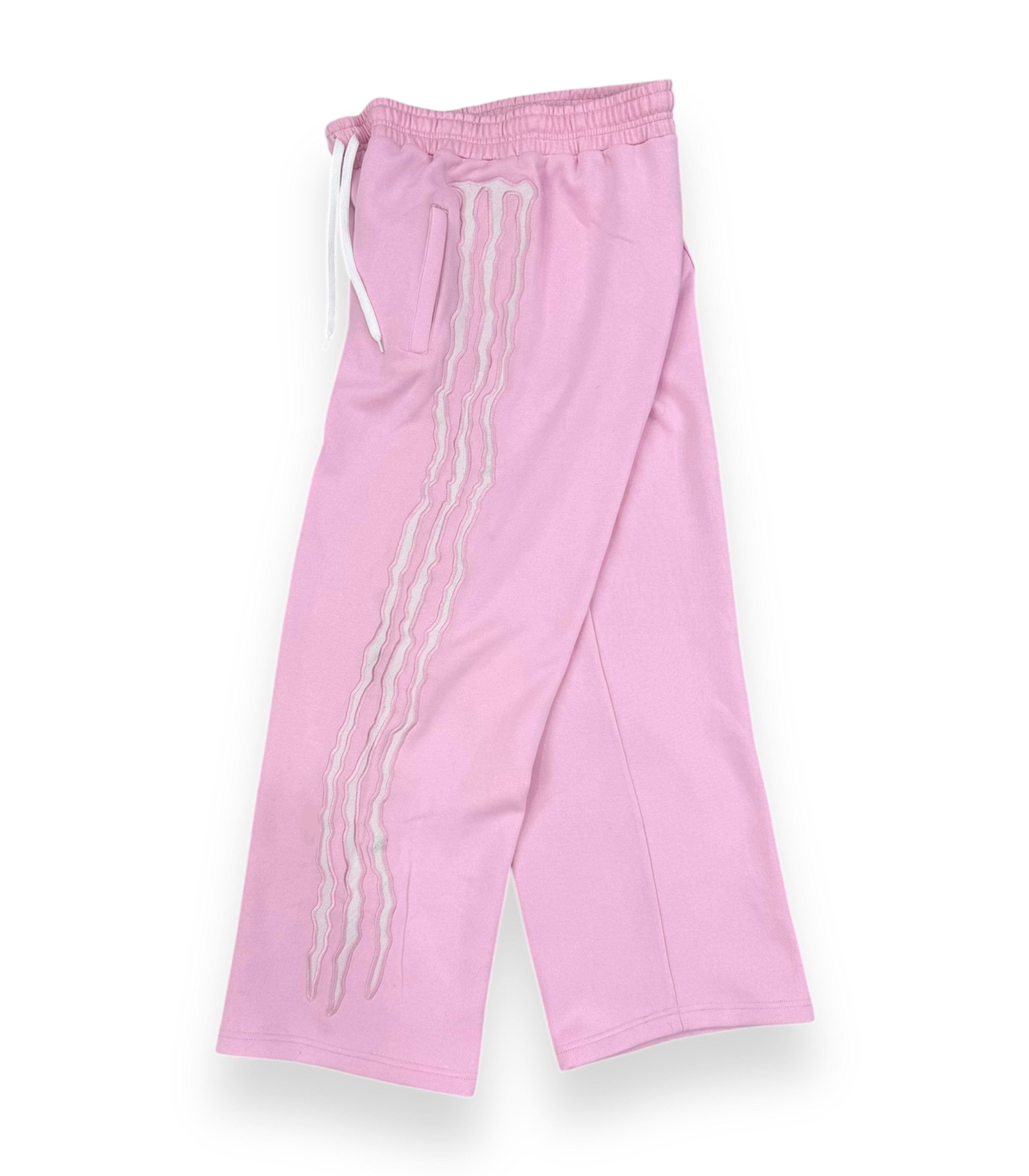 “MONSTER TRIPLE STRIPE” SWEATSUIT PINK