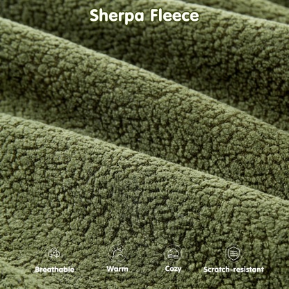 OVthtIOS 104" L-Shape Modular Couch with Chaise, Plush Corduroy Fabric, No Assembly Required