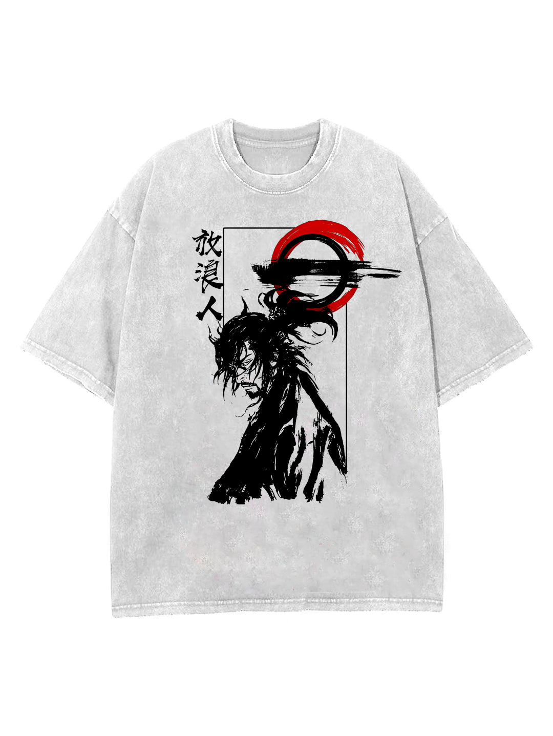 AGAPI- Musa OVERSIZED Tee-WHITE/RED