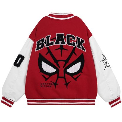 LEMANDIK® Winter Varsity Jacket Spider Web