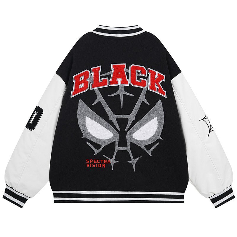 LEMANDIK® Winter Varsity Jacket Spider Web