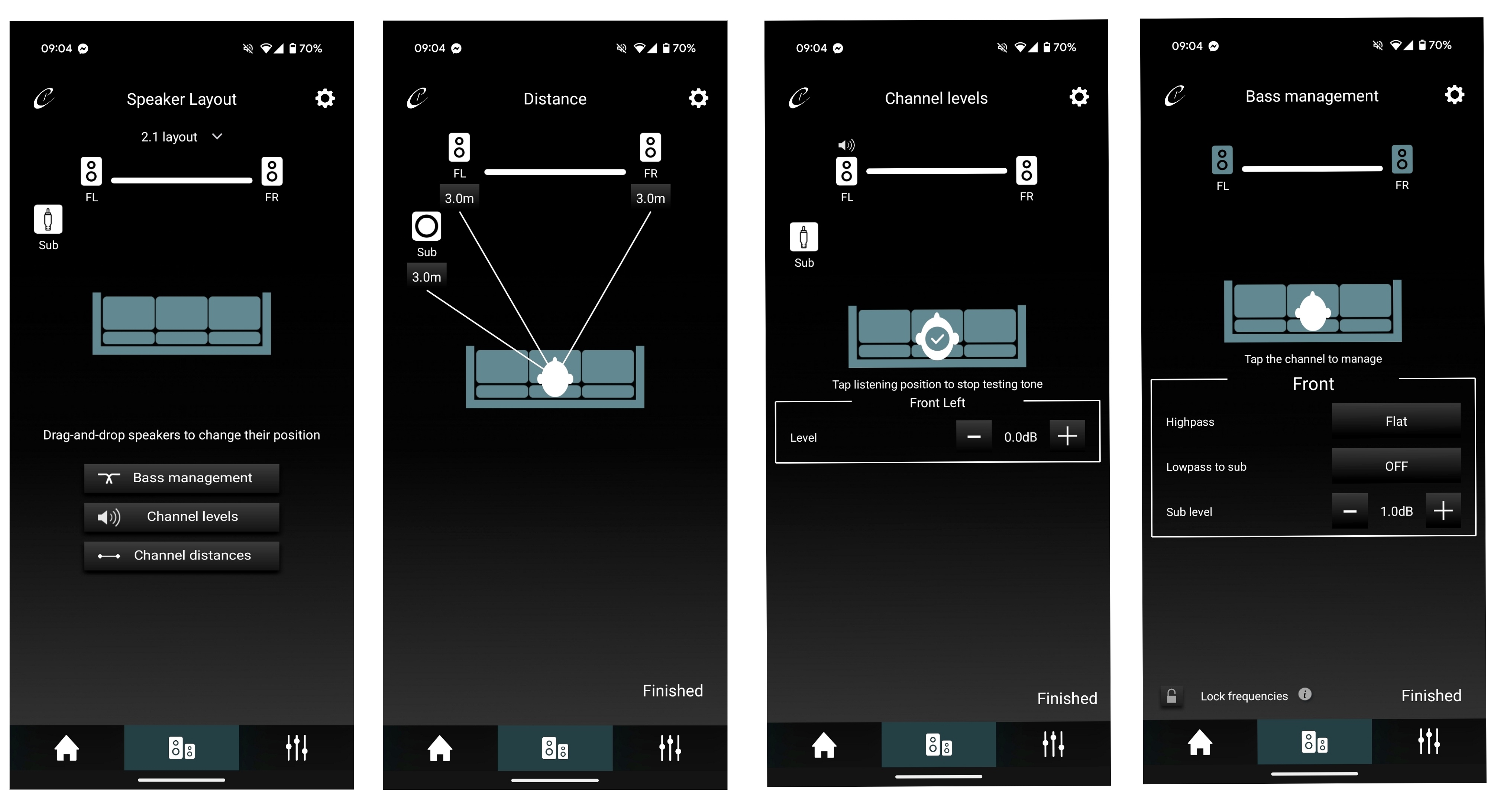 Harmony APP Speaker Setting