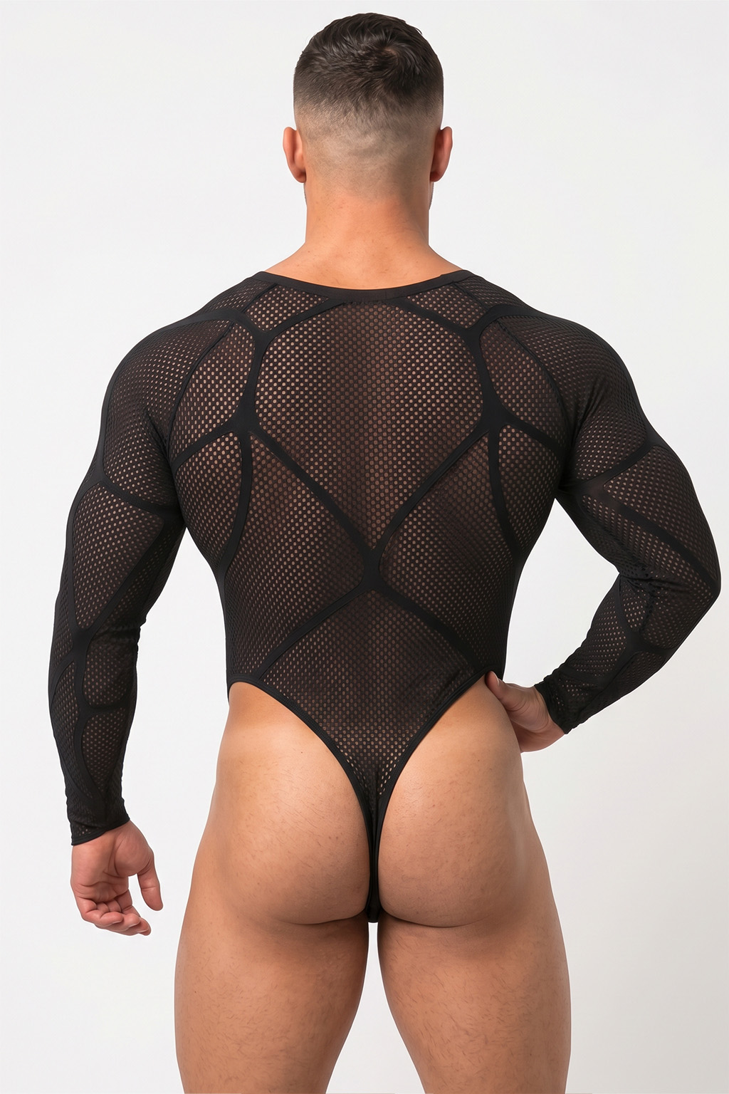 Mysteryglove Black Tactical Mesh Armor Bodysuit