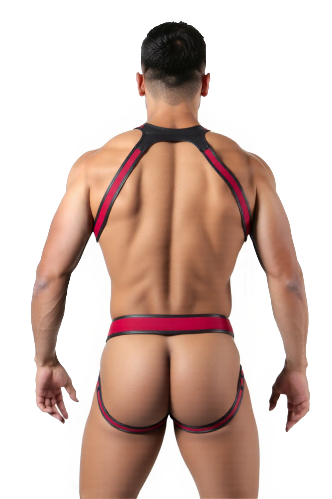 [Copy]Mysteryglove Sheer Mesh Crop Top & Jockstrap Set – Bold & Breathable Look