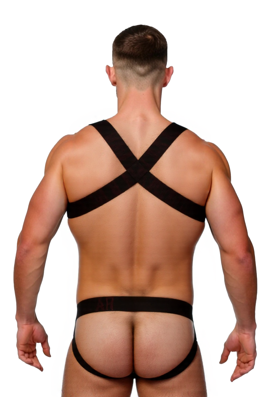 Mysteryglove Adjustable Strap Harness & Mesh Briefs Set