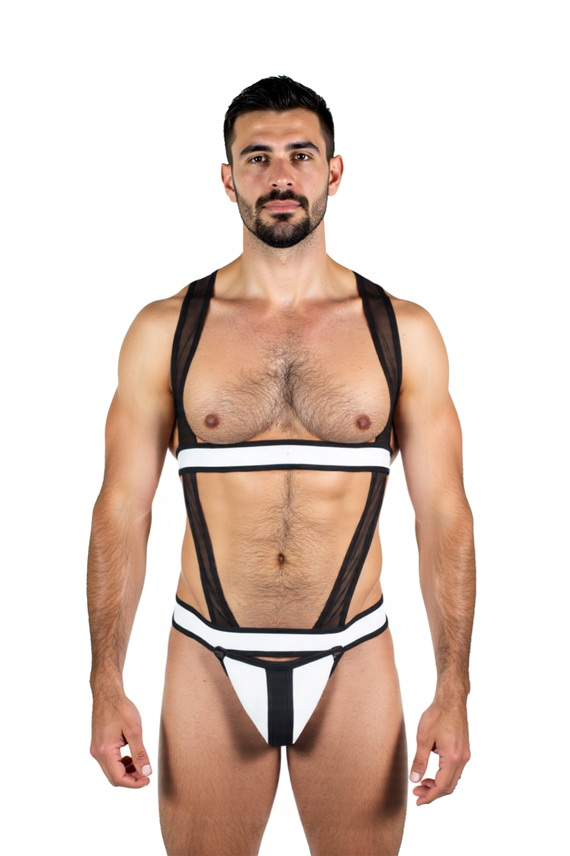 Mysteryglove Mesh and Elastic Harness Brief Set – Sexy and Bold Men's Underwear