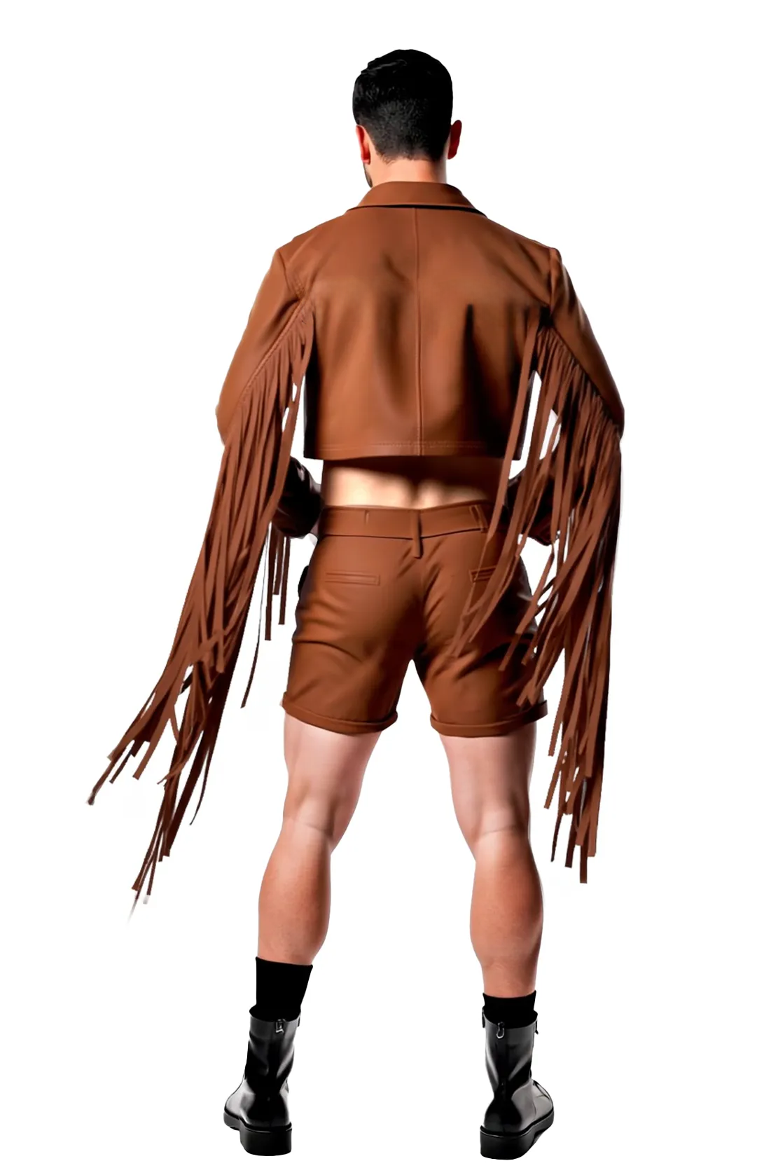 Khaki Festival faux suede fabric.Set – Effortless Style for Spring & Autumn