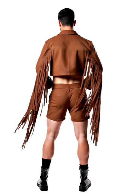 Khaki Festival faux suede fabric.Set – Effortless Style for Spring & Autumn