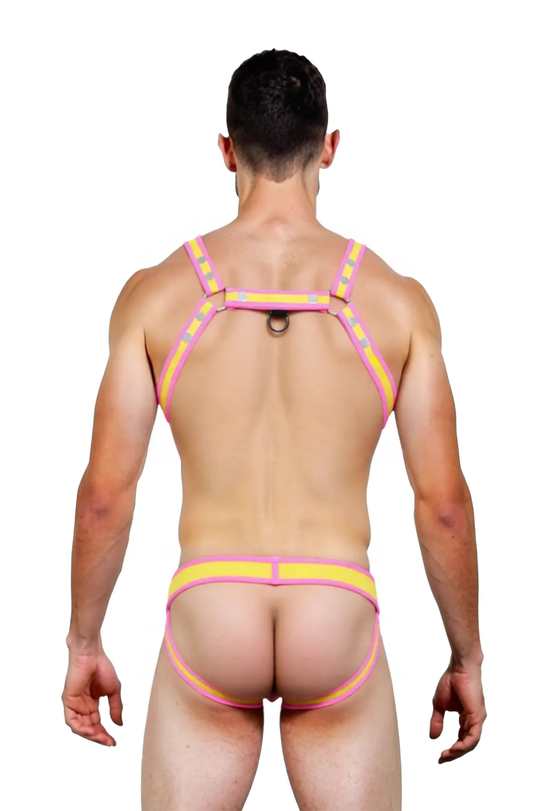 Mysteryglove Street Heat Harness Jockstrap Set – Black & Yellow Edge Edition