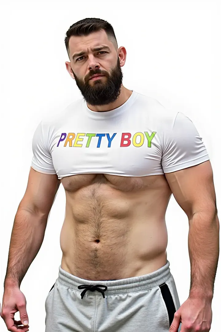 Mysteryglove Rainbow Letter Statement Tee