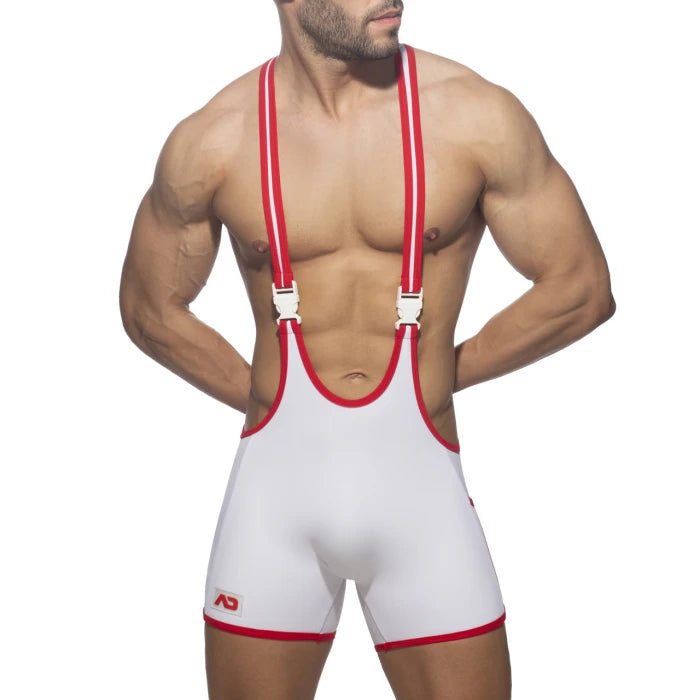 RAINBOW TAPE WRESTLING SUIT