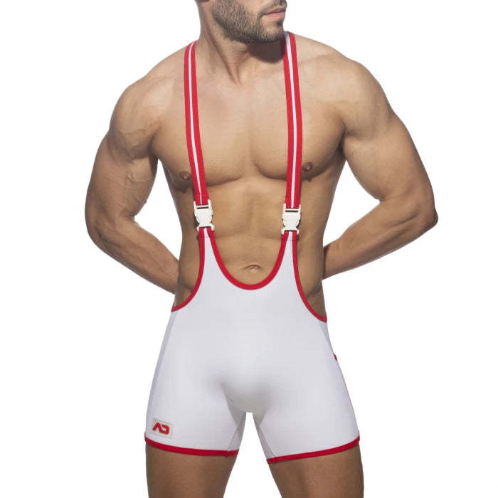 RAINBOW TAPE WRESTLING SUIT