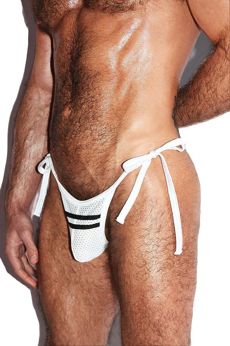 69 Print V-Neck Crop Top & Thong Set