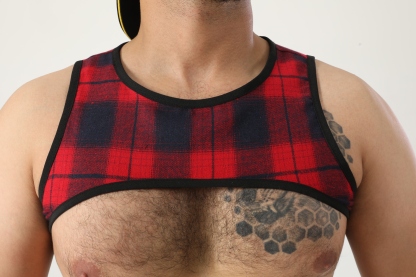 Ringed Men's Harness: Bold and Stylish Strap Design