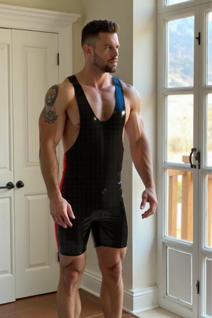 Mysteryglove Men’s Glossy Bodybuilder Singlet