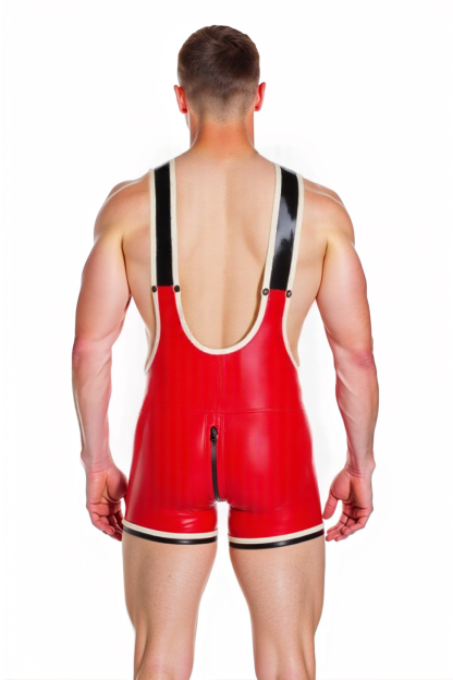 Mysteryglove Deep-Cut Suspender Bodysuit