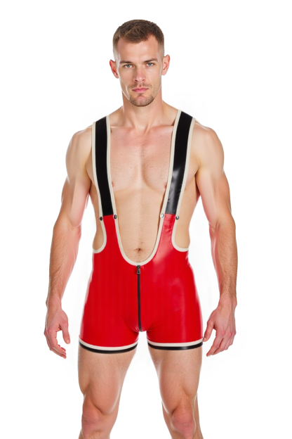 Mysteryglove Deep-Cut Suspender Bodysuit