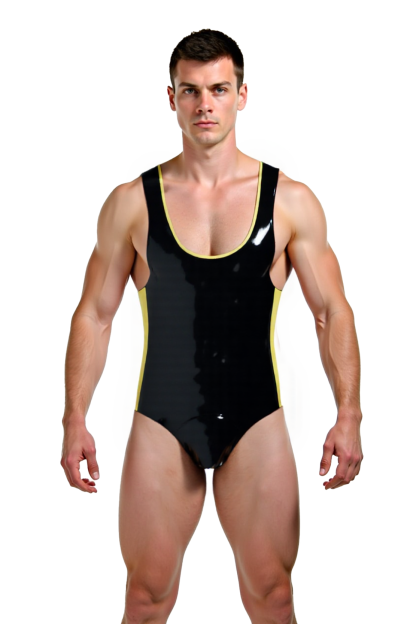 Mysteryglove Men's Shiny Wrestling Singlet