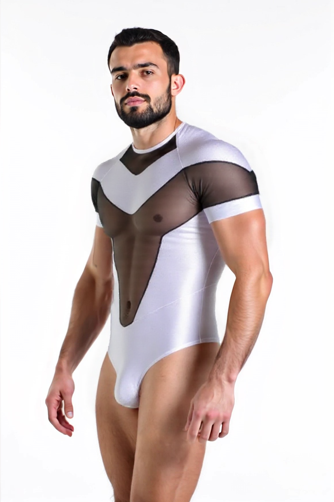 BODYSUIT ZEUS BLANCO METÁLICO