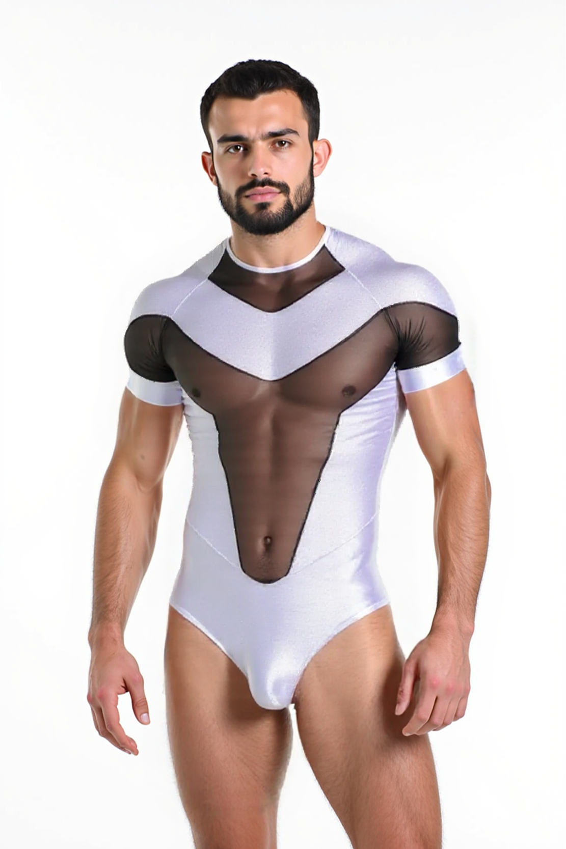 BODYSUIT ZEUS BLANCO METÁLICO