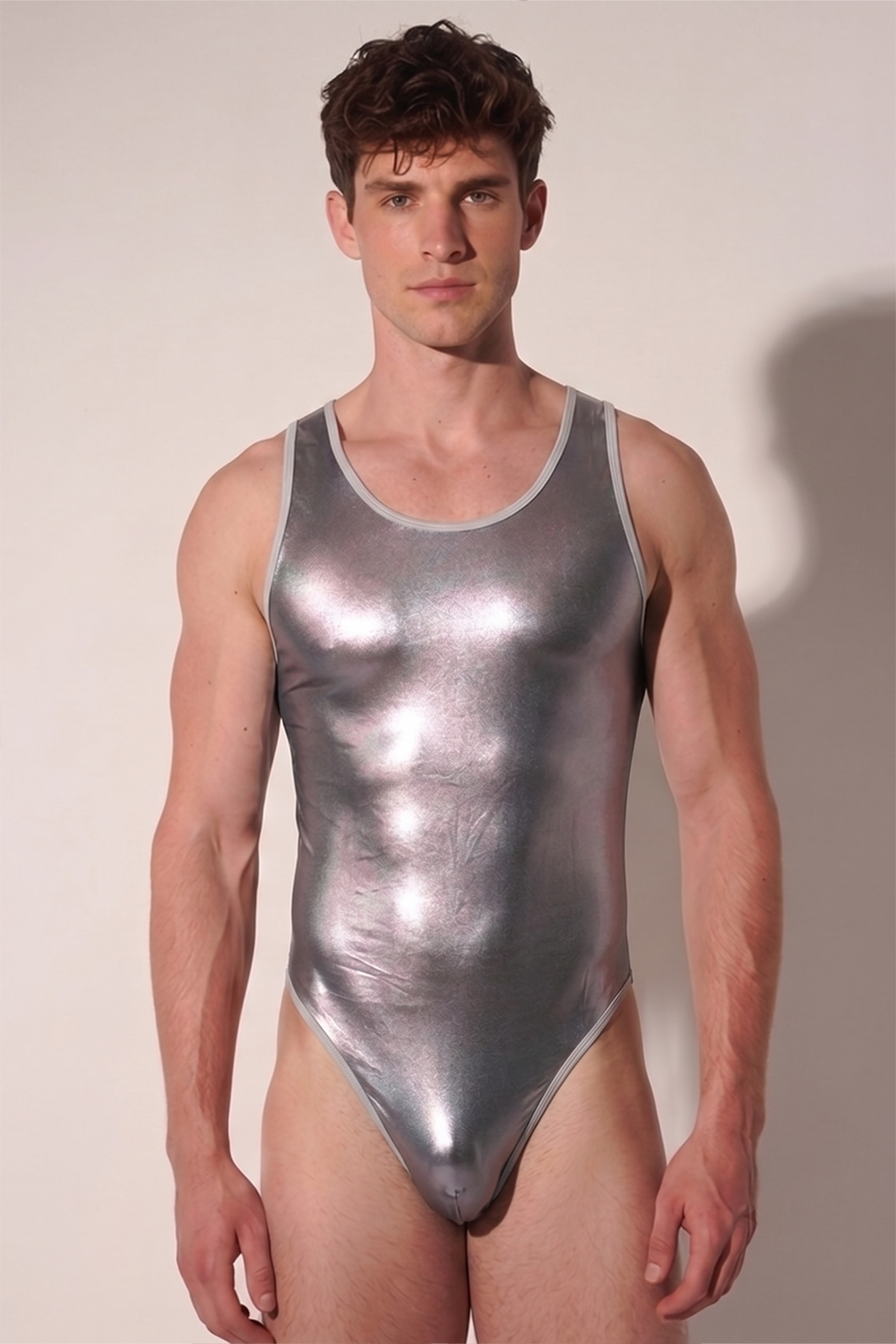 Mysteryglove Futuristic Hologram Leotard for Club, Stage & Festival
