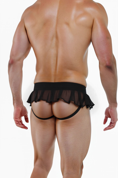 Mysteryglove Sheer Black Skirt Thong – Seduction in Every See-Through Detail