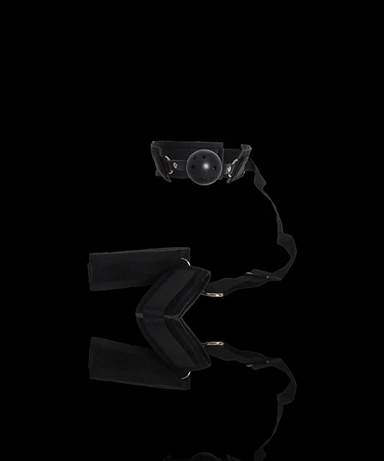 Mysteryglove Ball Gag w/ Attached Wrist or Bicep Restraints