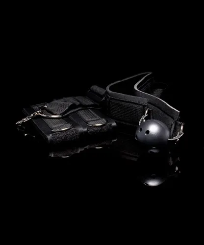 Mysteryglove Ball Gag w/ Attached Wrist or Bicep Restraints