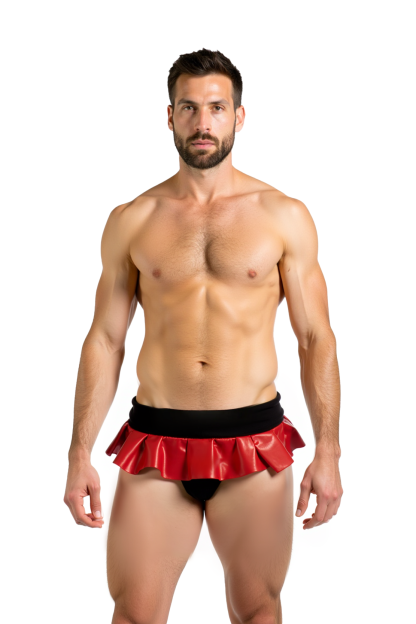 Red Skirt Jock for Men