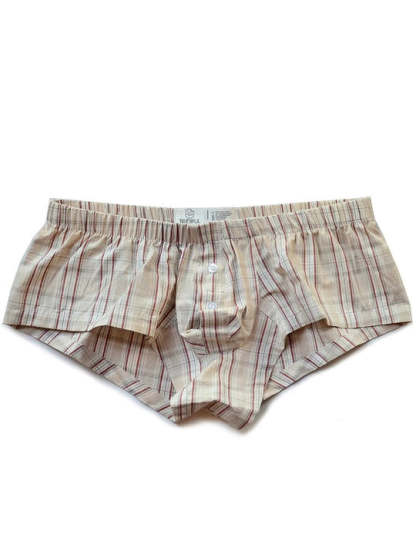 Low Rise Sexy Plaid Home Boxer Briefs