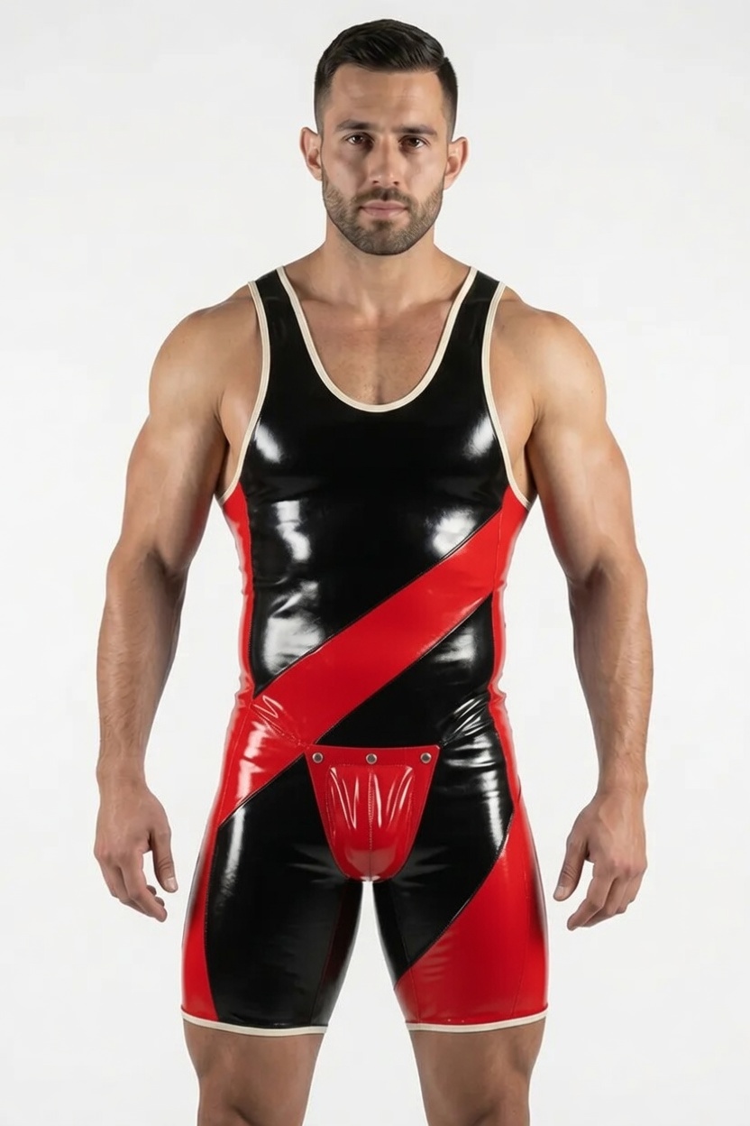 Mysteryglove Form-Fitting PU Bodysuit