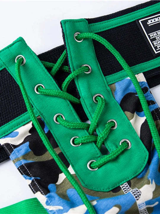 Lace-Up Camo Sexy Jockstrap