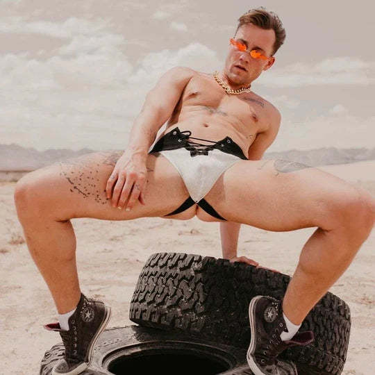 Lace-Up Camo Sexy Jockstrap