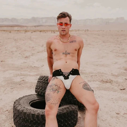 Lace-Up Camo Sexy Jockstrap